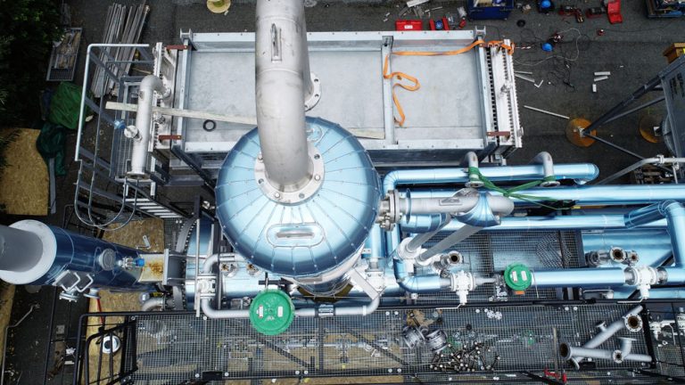 Inspection en phase de fabrication d'une centrale gaz.