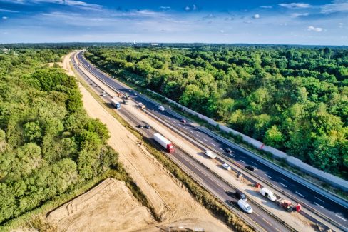 Suivi de chantier, et prises de vues aériennes. Cette photo a été prise depuis la base vie