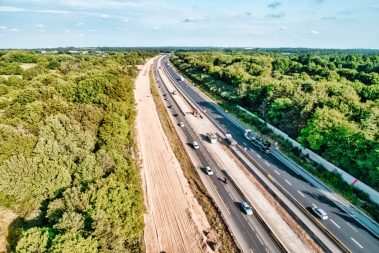 Suivi de chantier sur la RN 165. Passage de 2 à 4 voies.