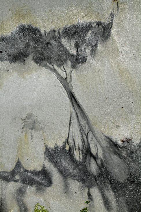 Une estompe japonaise ? non, un arénaglyphe. Il va falloir penser à faire apparaître ce néologisme dans le dictionnaire.