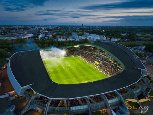 le stade de la Beaujoire à Nantes pour la réception du Paris Saint Germain
