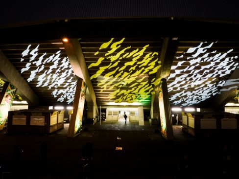 Images lors de la cérémonie dédiée aux légendes du club au stade de la Beaujoire. Un homme seul s'apprête à rentrer dans ce temple du football, qui a fêté récemment ces 40 ans.