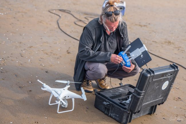 Making-off, on contrôle tous les paramètres de nos machines, altitude réglementaire, réglages vidéos