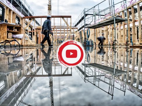 Film de suivi de chantier. 5 jours de levage pour "monter" une extension de plusieurs centaines de m2 destinés à des bureaux.