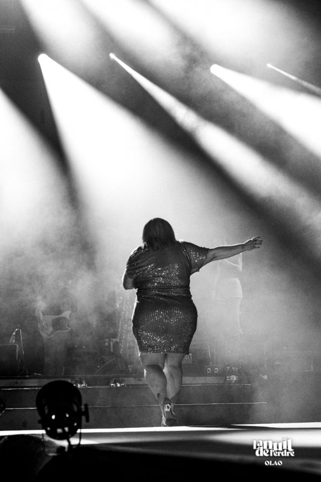 La chanteuse généreuse Beth Ditto au fetival la Nuit de l'Erdre.