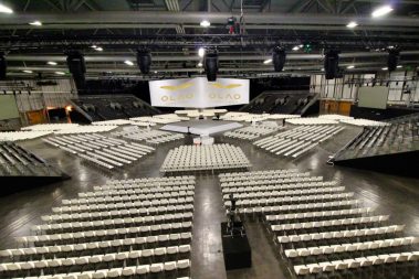 c'est parti pour un timelapse de 11 jours en intérieur au Hall XXL de Nantes sans possibilité de se brancher sur secteur.