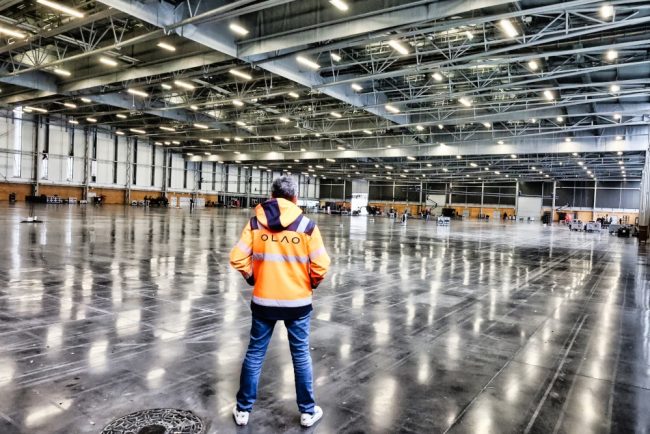 Olao en prestation Timelapse au Hall XXL de la Beaujoire à Nantes