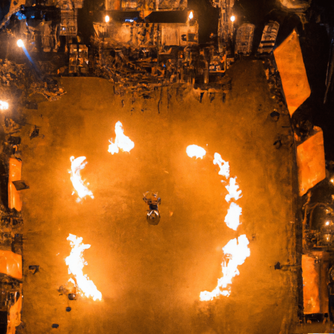 photo topshot d’un photographe volant photographie topshot lors d'un évènement culturel