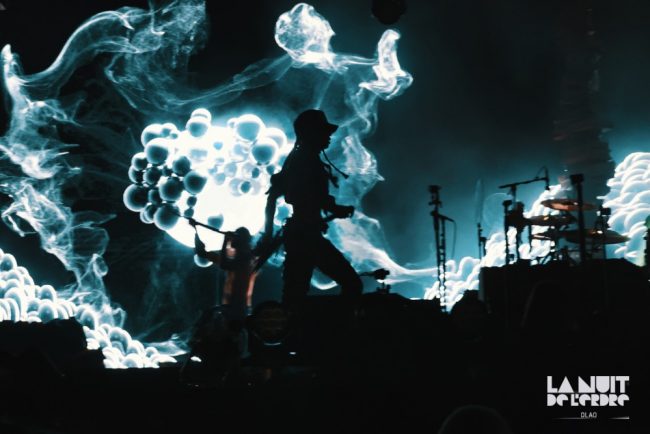 L'ombre de Shaka Ponk plane sur la scène de la Nuit de L'Erdre. Leur tournée d'Adieux, lors de l'édition 2023 de La Nuit de l'Erdre.