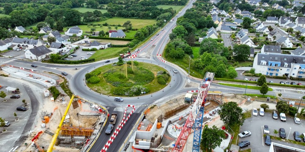 Aménagements routiers dans le Morbihan