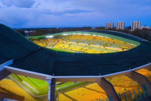 Le plus beau stade Jaune et Vert de France.