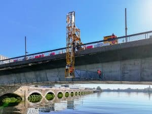 Le pont des 3 continents se prépare à accueillir la future ligne de tramway.