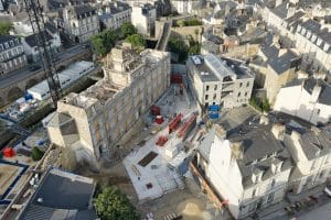 la dalle du futur musée des Arts de la ville de Vannes a été coulée.