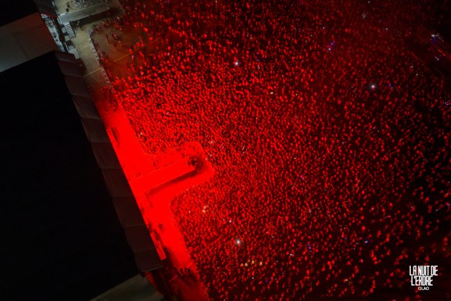 La nuit de l'Erdre en Rouge et noir.